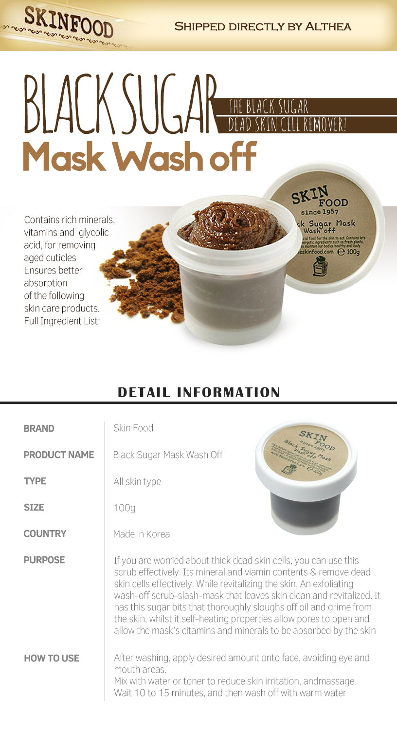 skinfood black sugar mask skinfood black sugar mask